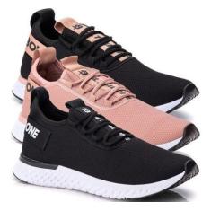 Kit 3 Pares Tênis Feminino Leve Macio Confortável Academia Caminhada E