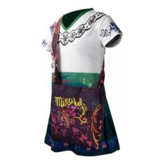 Fantasia Infantil Roupa Mirabel Filme Encanto Com Bolsa ( dos  12 mese