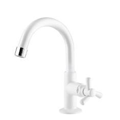 Torneira para Lavatório Víqua Mesa Bica Alta ABS Branca