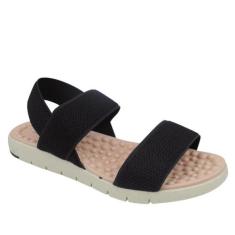 Sandália Ortopedica Feminina Elástico Confort Modare 7162206, Preto, 3