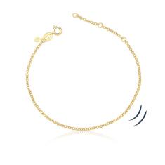 Pulseira Elo Português Revestida Em Ouro