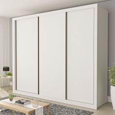 Guarda Roupa Casal Nápoli 3 Portas 6 Gavetas Minastex Branco