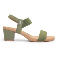 Sandália Usaflex Feminina Elástico Salto Bloco Y8204-Feminino