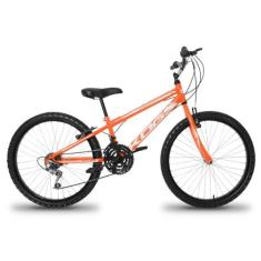 Bicicleta Infantil Aro 24 KOG Masculina 18 Marcha, Laranja, Branco, 24