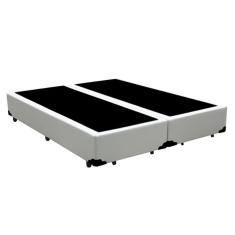 Cama Box Casal 138 Bipartido Bello Box - Tecido Sintético Branco