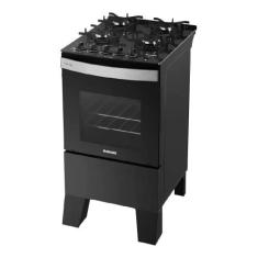 Fogão 4 Bocas Itatiaia Itaglass Plus Forno 48 litros Pto Bivolt, Bivol