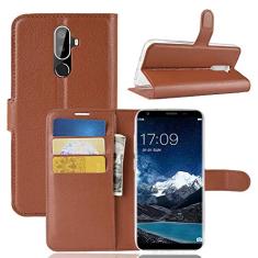 Oukitel K5, capa carteira flip de couro PU premium com compartimento para cartão, suporte e fecho magnético [capa interior à prova de choque de TPU] Compatível com Oukitel K5