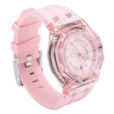 Relógio de Pulso Infantil de Quartzo, Pulseira de Borracha, Tempo Preciso, Relógio Esportivo Infantil, 30m, à Prova d'água, Mostrador Transparente para Viagem, para Mulheres