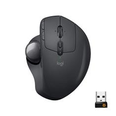 Mouse sem fio Logitech Trackball MX Ergo com Ajuste de Ângulo, Conexão USB Unifying ou Bluetooth com Easy-Switch para até 3 dispositivos e Bateria Recarregável