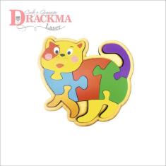 Kit Quebra Cabeça, Infantil, Animais, Educativo, Pedagógico - Drackma