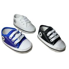 Kit 3 Pares Tênis Sapatinho Para Bebês Cano Baixo - Baby's Shoes, Pret