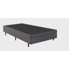 Base Box Bipartida Queen 79x198x37cm Mannes Cinza