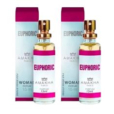 Kit 2 Perfume Euphoric Feminino Amakha Paris Bolso Bolsa