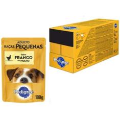 Ração Úmida Pedigree Sachê Frango ao Molho para Cães Adultos de Raças 