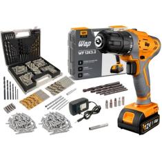 Furadeira E Parafusadeira Wf 12k3.2 Wap + Kit 300 Peças Com Brocas