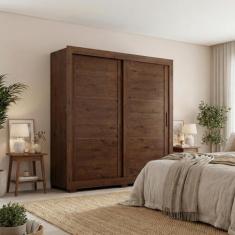 Guarda Roupa Casal Titanium 2 Portas de Correr 4 Gavetas - Zanzini