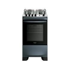 Fogão 4 Bocas a Gás Dako Supreme com Mesa de Inox e Forno 60L Titanium