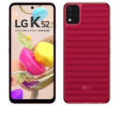 Smartphone LG K52 Vermelho, com Tela de 6,59, 4G, 64GB e Câmera Quádrupla de 13MP+5MP+2MP+2MP - LMK420BMW