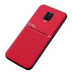 Kepuch Mowen Case Capas Placa de Metal Embutida para Poco M2 Pro, Xiaomi Redmi Note 9S/Note 9 Pro/Note 9 Pro Max - Vermelho