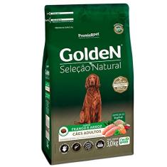 Ração Golden Seleção Natural Cães Adultos Frango E Arroz - 12kg