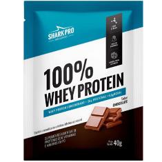100% Whey Protein Sache Shark Pro Suplementos 40G - 10 Unidades-Unissex