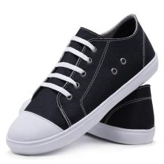 Tênis Casual Feminino Eleganci Coleção 2023, Preto, 38, Feminino