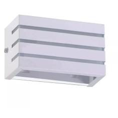 Arandela Frisada 2 Fachos Uso Externo Interno - Branco