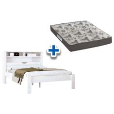 Colchão Casal D33 Ortobom + Cama Invicta Branco