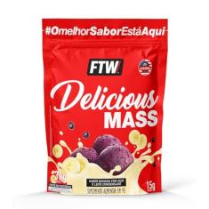 Delicious Mass Hipercalórico Refil 3kg Sabor Banana com Açaí e Leite Condensado - FTW
