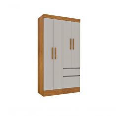 Guarda Roupa Oregon 4 Portas 2 Gavetas Tcil