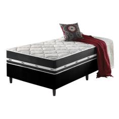 Cama Box Solteiro King + Colchão Molas Ensacadas Los Angeles