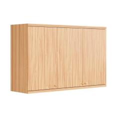 Armário Aéreo P/ Cozinha Sauvignon C/ 3 Portas 120cm Amendoa - Ronipa