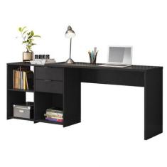 Mesa para Computador Notável Home Office com Gaveta e Nicho - Preto - 
