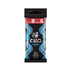 Camisinha Olla Sensitive com 8 unidades - RECKIT PERFUMARIA