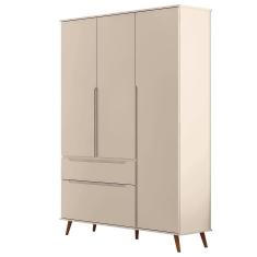 Guarda Roupa Infantil Retrô Melinda 3 Portas e 2 Gavetas - Phoenix Baby