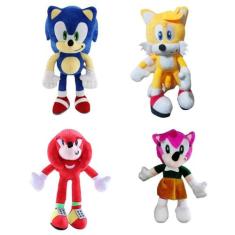 Pelúcias Turma Do Sonic Macio Infantil Brinquedo Divertido Antialérgic