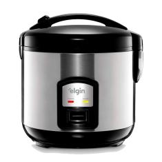 Panela de arroz elétrica elgin 5 xícaras 1 litro inox 110v