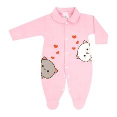 Macacão Estampado Suedine Roupa Para Bebe Inverno Quentinho - Koala Ba