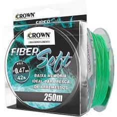 Linha Crown Fiber Soft Verde 0,47mm - 42 lbs 250m