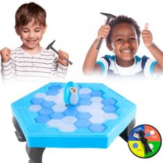 Pinguim Quebra Gelo Kit Brinquedos Criança 5 anos Jogos Infantil Jogo Pinguim Numa Fria Presente Para Criança menino menina + Latinha Mágica Cilindro Mágico Brinquedos Educativos