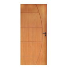 Folha Lisa Imbuia Belissima 6 Fech.Externa Alavanca e Dobradiça Preto 82 x 2,10 Rodam Natural