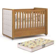 Berço Americano Tutto New com Capitonê e Colchão Supreme - Matic Móveis