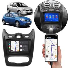 Kit Multimídia Carplay Sandero Logan 2012-2014 7 Pol MP5 Touch-Screen 