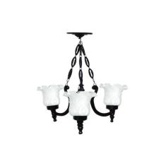 Lustre Colonial de Teto Atlanta com Corrente em Alumínio - Luminárias 