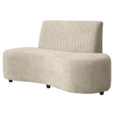 Sofá Orgânico Coréia 2 Lugares 160cm Bouclê - SOFA STORE, Bouclê Bege