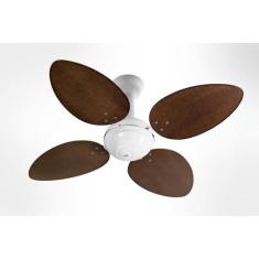 Ventilador de Teto Office Jet Pétalo Venti-Delta Branco 4Pás Rattan Ta