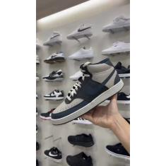 Tênis Nike Court Vision Mid Masculino Cor Preto/Bege/Azul Off White - 39