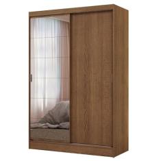 Guarda-roupa 2 Portas de Correr com Espelho Rustic Max Madesa