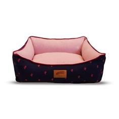 Cama Baw Waw Juli Soninho Rosa para Cães e Gatos - M