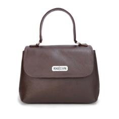 Bolsa Feminina Pequena Clucth Ala de Mão e Transversal Couro Legitimo 